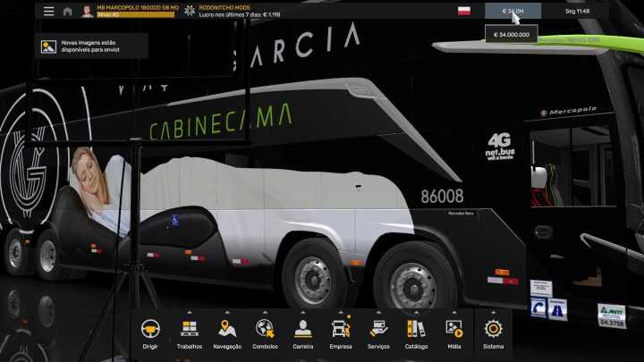 ETS2 Profile Mb Marcopolo 1800Dd G8 Modshop (06.10.2024) V1.0 (1.51)