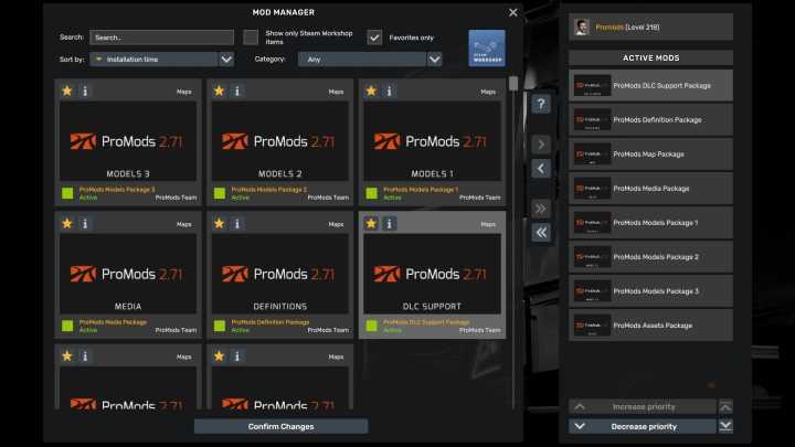 ETS2 Promods V2.71 Full Save Profile