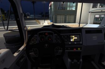 ETS2 – Красный интерьер для W900 V1.0 (1.51)