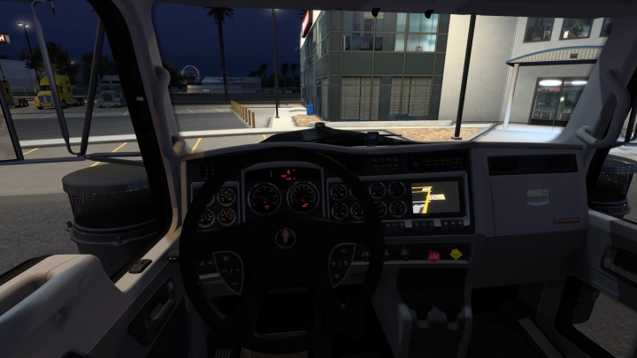 ETS2 – Red Interior For W900 V1.0 (1.51)