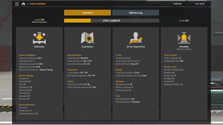 ETS2 Save Game (Profile) V1.52.0.0S (1.52)