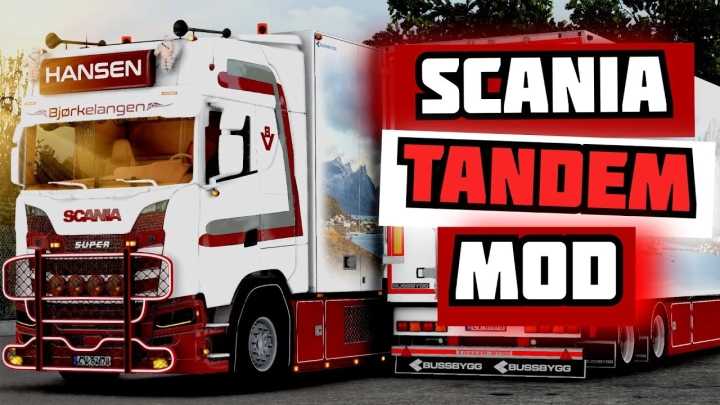 ETS2 Scania S580 Tandem Hansen V1.3 (1.51)