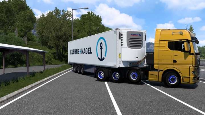 ETS2 Skin Kuehne + Nagel Schmitz Cargobull S.ko Cool V1.0 (1.52)