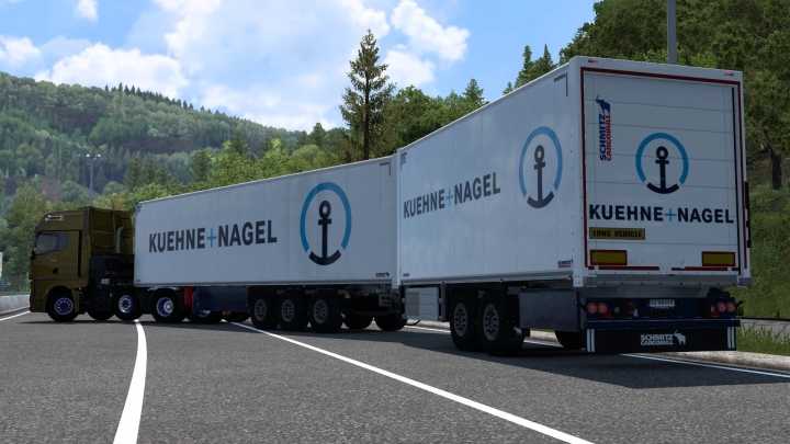 ETS2 Skin Kuehne + Nagel Schmitz Cargobull S.ko Cool V1.0 (1.52)
