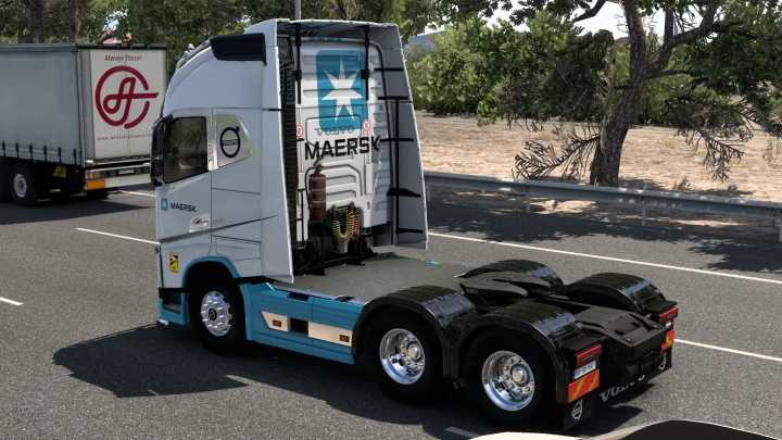 ETS2 Skin Maersk Volvo Fh 2012 (20.10.2024) V1.0 (1.52)