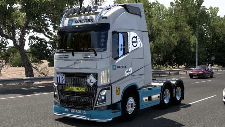 ETS2 Skin Maersk Volvo Fh 2012 (20.10.2024) V1.0 (1.52)