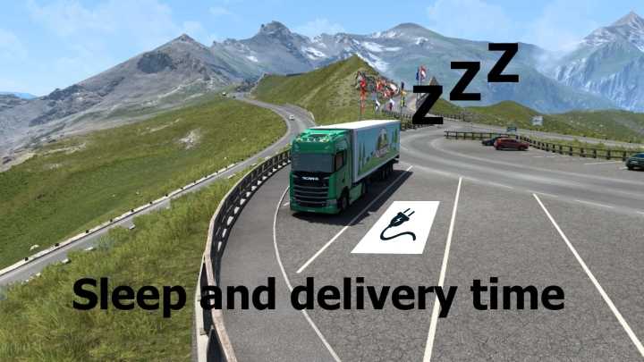 ETS2 Sleep Delivery Time V1.0 (1.51)