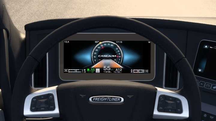 ATS Freightliner Cascadia 2024 Improved Dashboard V1.1 (1.52)