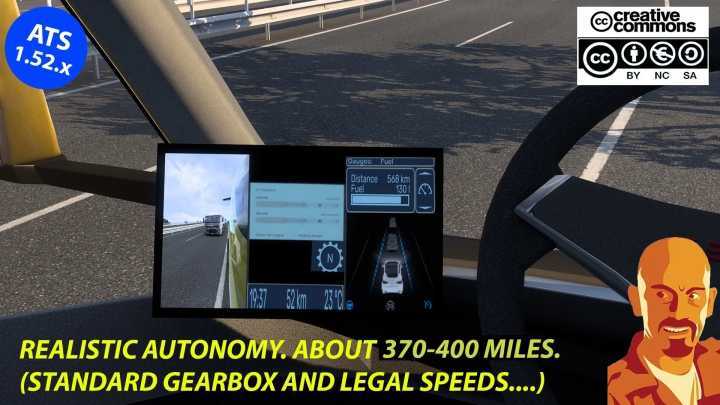 ATS Tesla Semi Truck 2019 Improved Def (Autonomy & Recharge) V1.0 (1.52)