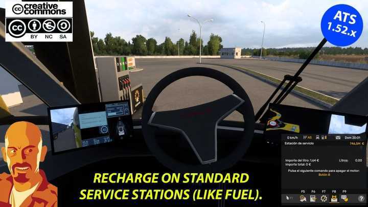 ATS Tesla Semi Truck 2019 Improved Def (Autonomy & Recharge) V1.0 (1.52)