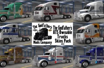 ATS The Godfathers Ownable Trucks Skins Pack V1.1 (1.53)