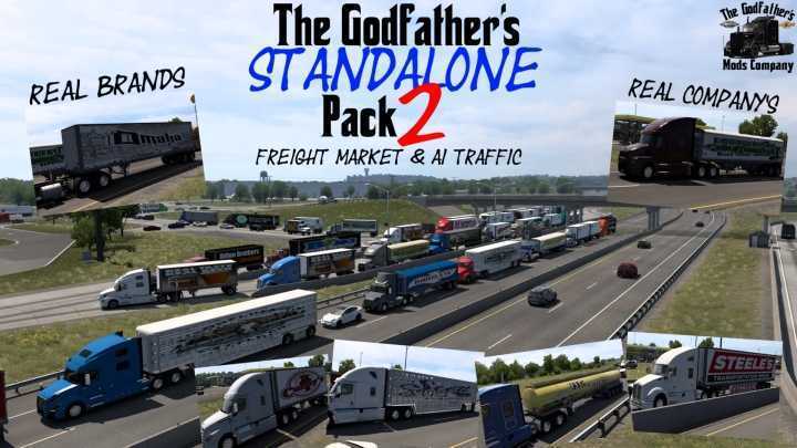 ATS The Godfathers Standalone Freight Market/Traffic Pack 2 V1.3 (1.53)