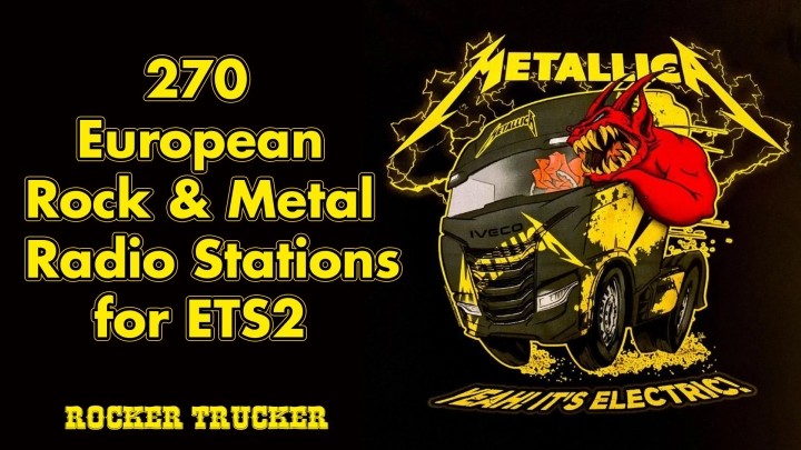 ETS2 270 Rock & Metal Radio Stations V1.0 (1.53)