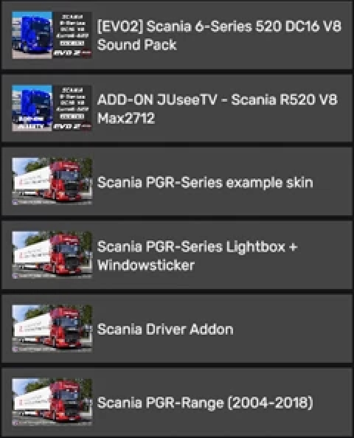 ETS2 [Add-On] Max2712 Scania R520 V8 Sound To Scania Pgr V1.1 (1.52)