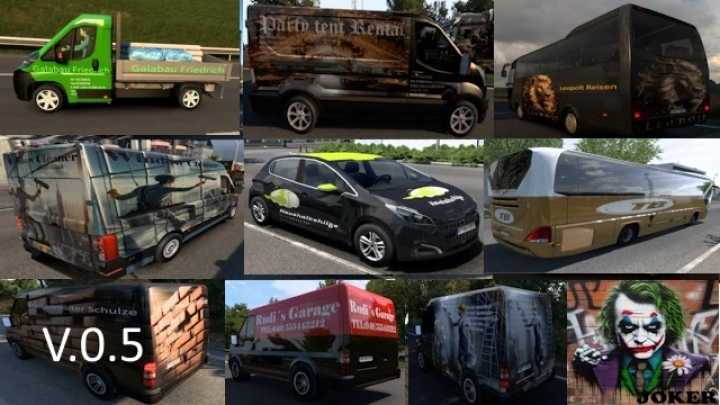 ETS2 Ai Traffic Vehicle Paint-Job Pack V0.5 (1.53)