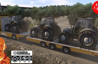 Прицеп с платформой Bdf Flatbed Trailer Lupal V4.0 для ETS2 (1.53)