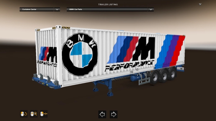 ETS2 Bmw Cargo Container Trailer V1.0 (1.53)