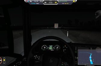 ETS2 Яркие ближний свет и фонари заднего хода V1.53.241114 (1.53)