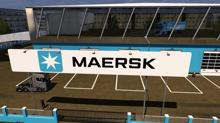 ETS2 Maersk Garage D-Deck (20.11.2024) V1.0 (1.53)