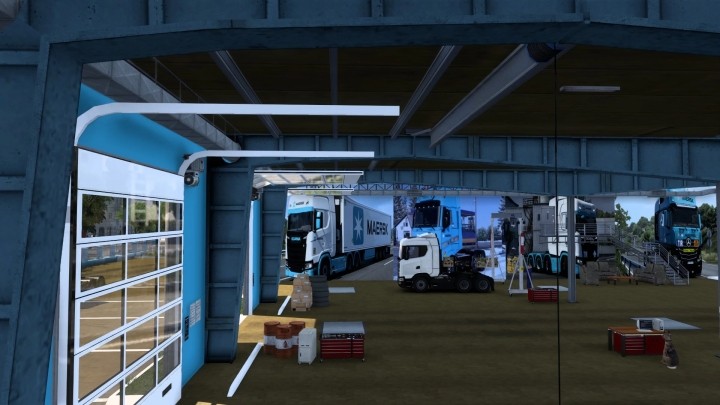 ETS2 Maersk Garage D-Deck (20.11.2024) V1.0 (1.53)