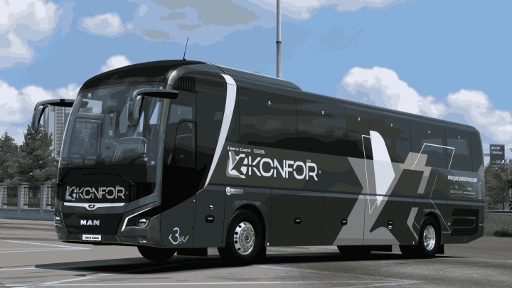 ETS2 Man Lions Coach E6 Konfor Turizm New Skin V1.0 (1.52)