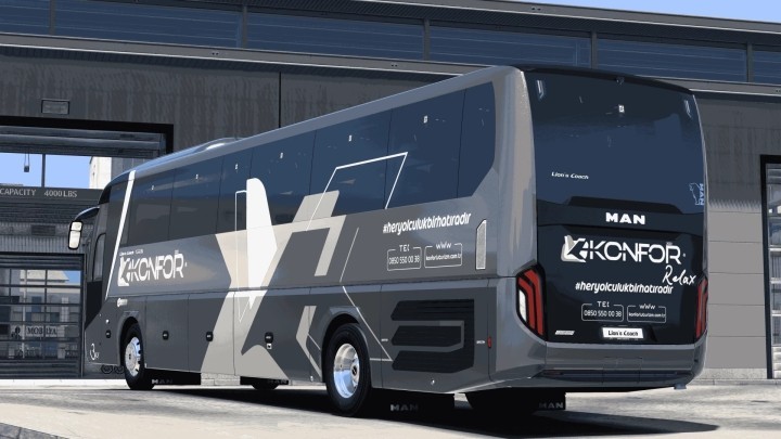 ETS2 Man Lions Coach E6 Konfor Turizm New Skin V1.0 (1.52)