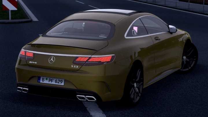 ETS2 Mercedes-Benz Amg S63 Coupe 2021 V2.6 (1.52)