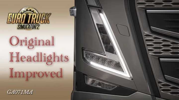 ETS2 Original Head Lights Improved V1.0 (1.52)