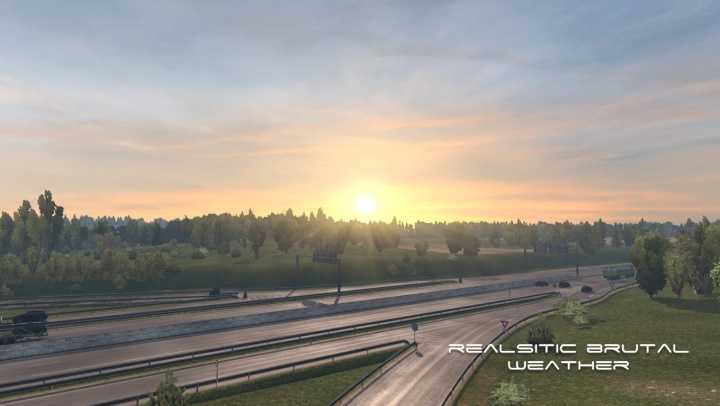 ETS2 Realistic Brutal Graphics And Weather V10.5 (1.53)