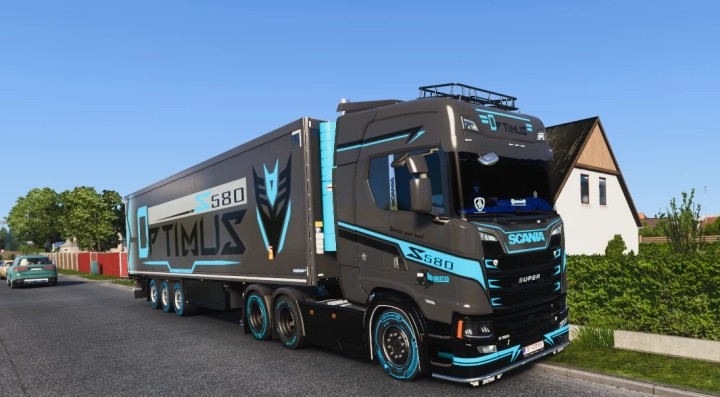 ETS2 Scania S Grey And Black Skin V1.0 (1.51)