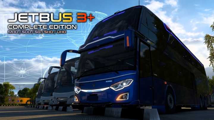 ETS2 Adiputro Jetbus 3+ Complete Edition V1.0 (1.53)