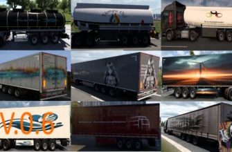 Набор окрасок прицепов для искусственного интеллекта трафика в ETS2 V0.6 (1.53)