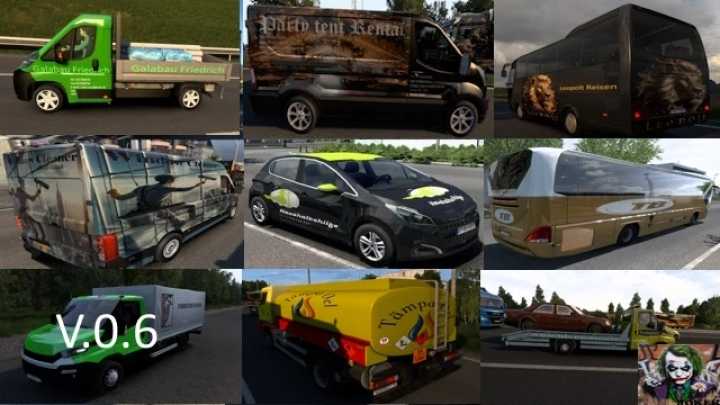 ETS2 Ai Traffic Vehicle Paint-Job Pack V0.6 (1.53)