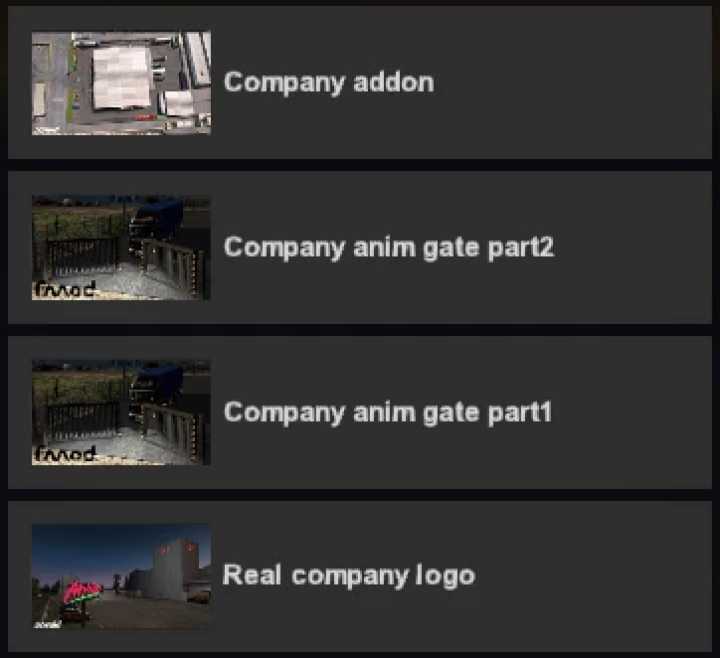 ETS2 Animated Gates In Companies V4.8 (1.53)