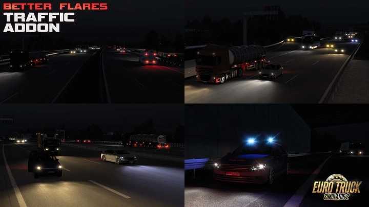 ETS2 Better Flares V4.5.3 (1.53)