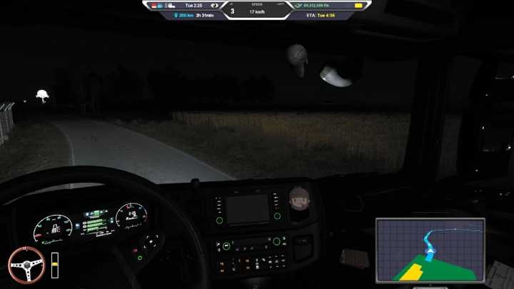 ETS2 Brighter Low Beam & Reverse Lights V1.53.241211 (1.53)