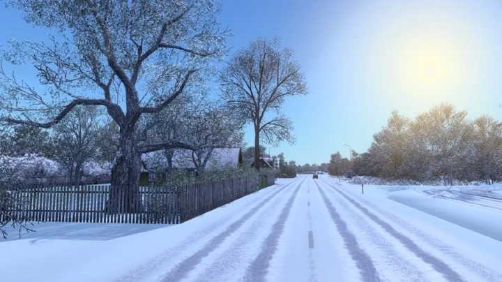 ETS2 Frosty Winter Weather Mod V10 (1.53)