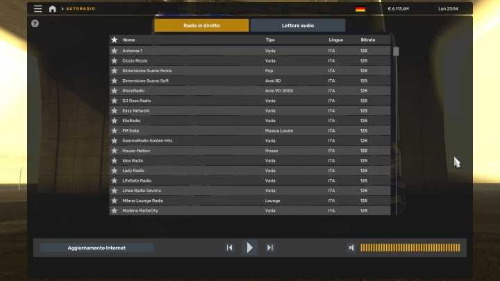 ETS2 Italian Radio Stations V4.1 (1.53)