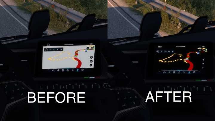 ETS2 Iveco S-Way Dark Navigation V1.0 (1.53)