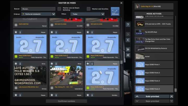 ETS2 Mapa Ceibo V2.7 Arg-Uru (1.53)