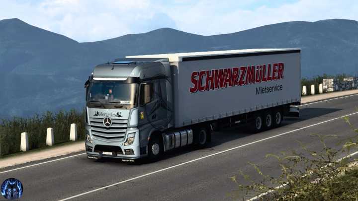 ETS2 Mercedes Actros Mp4 Reworked V3.6 (1.53)