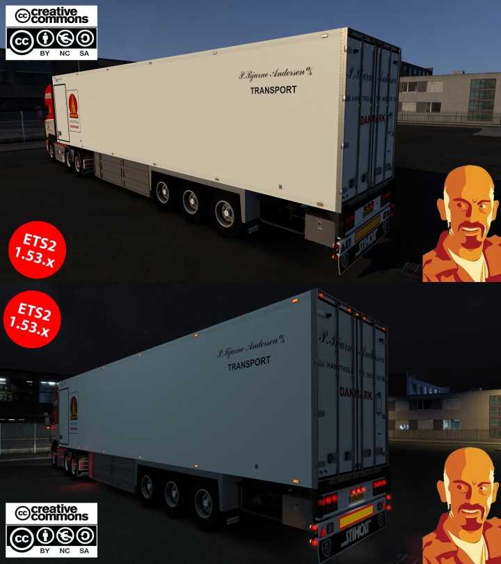 ETS2 P. Bjarne Andersen Lamberet Trailer V1.0 (1.53)