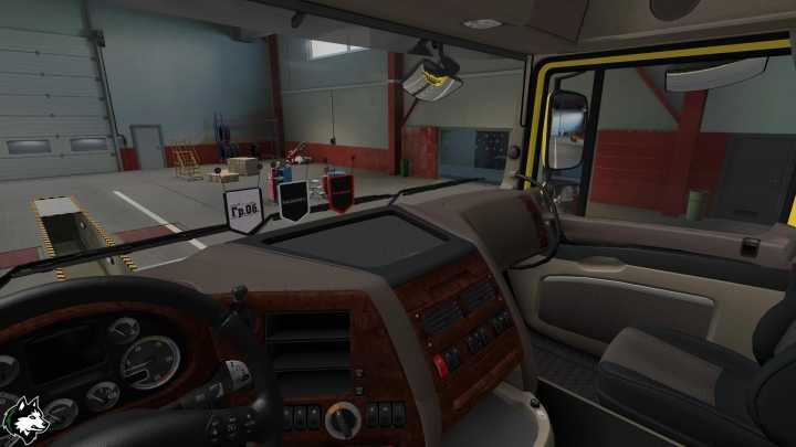 ETS2 Pack Of Pennants Of Soviet And Russian Rock Bands V1.1 (1.53)