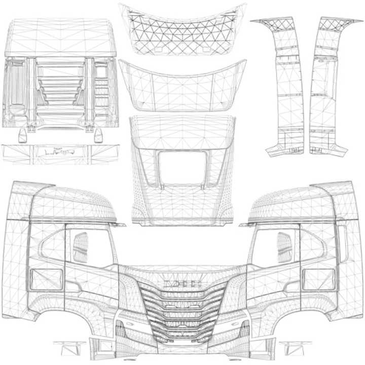 ETS2 Scs Iveco S-Way Template (1.53)