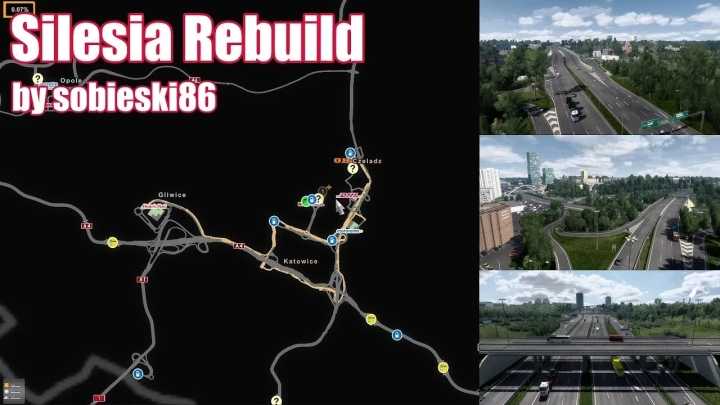 ETS2 Silesia Rebuild In Poland V1.6.2 (1.53)