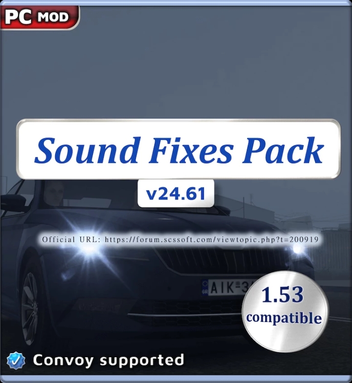 ETS2 Sound Fixes Pack V24.61 (1.53)