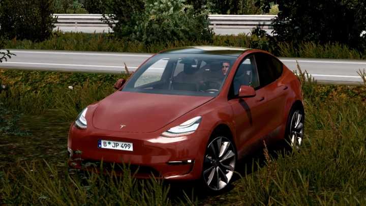 ETS2 Tesla Model-Y 2022 V1.4 (1.53)