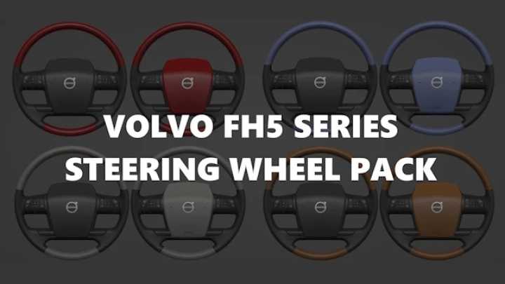 ETS2 Volvo Fh5 Series Steering Wheel Pack V1.0 (1.53)