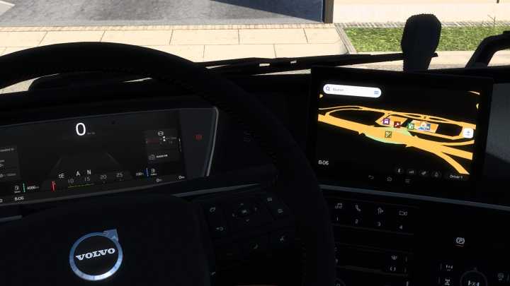 ETS2 Volvo Fh6 Dark Navigation V1.0 (1.53)