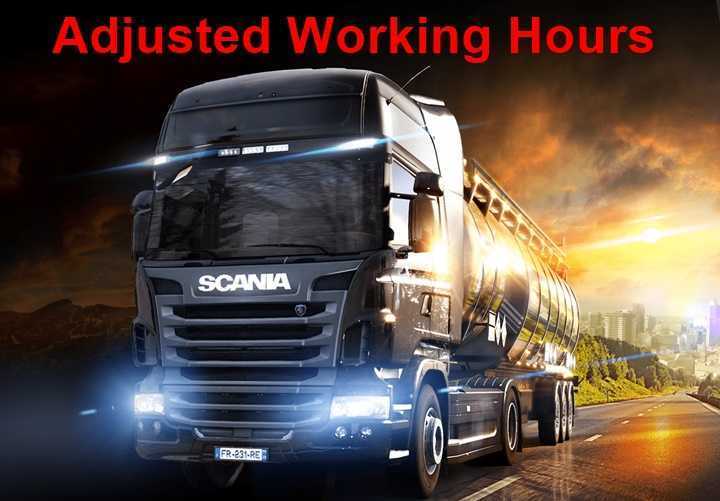 ETS2 1.53 – Adjusted Working Hours V1.0